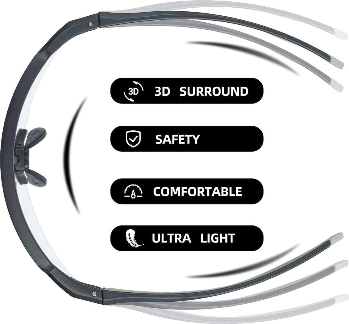Falkann Leaf Fietsbril - Sportbril met Gepolariseerde Lens - Zwart - FALKANN
