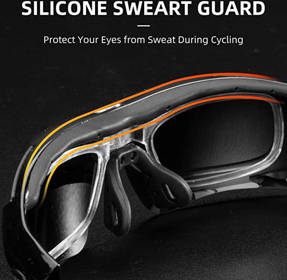 Falkann Basics Fietsbril Set - Sportbril met 5 Verwisselbare Lenzen Inclusief Gepolariseerde Lens - Rood - FALKANN