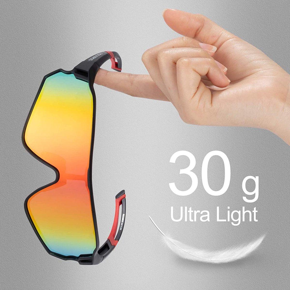 Falkann Mount Fietsbril - Sportbril met Gepolariseerde Lens - Zwart - FALKANN