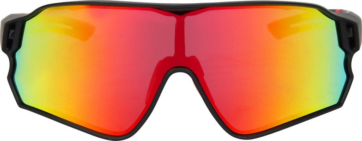 Falkann Mount Fietsbril - Sportbril met Gepolariseerde Lens - Zwart/Rood - FALKANN