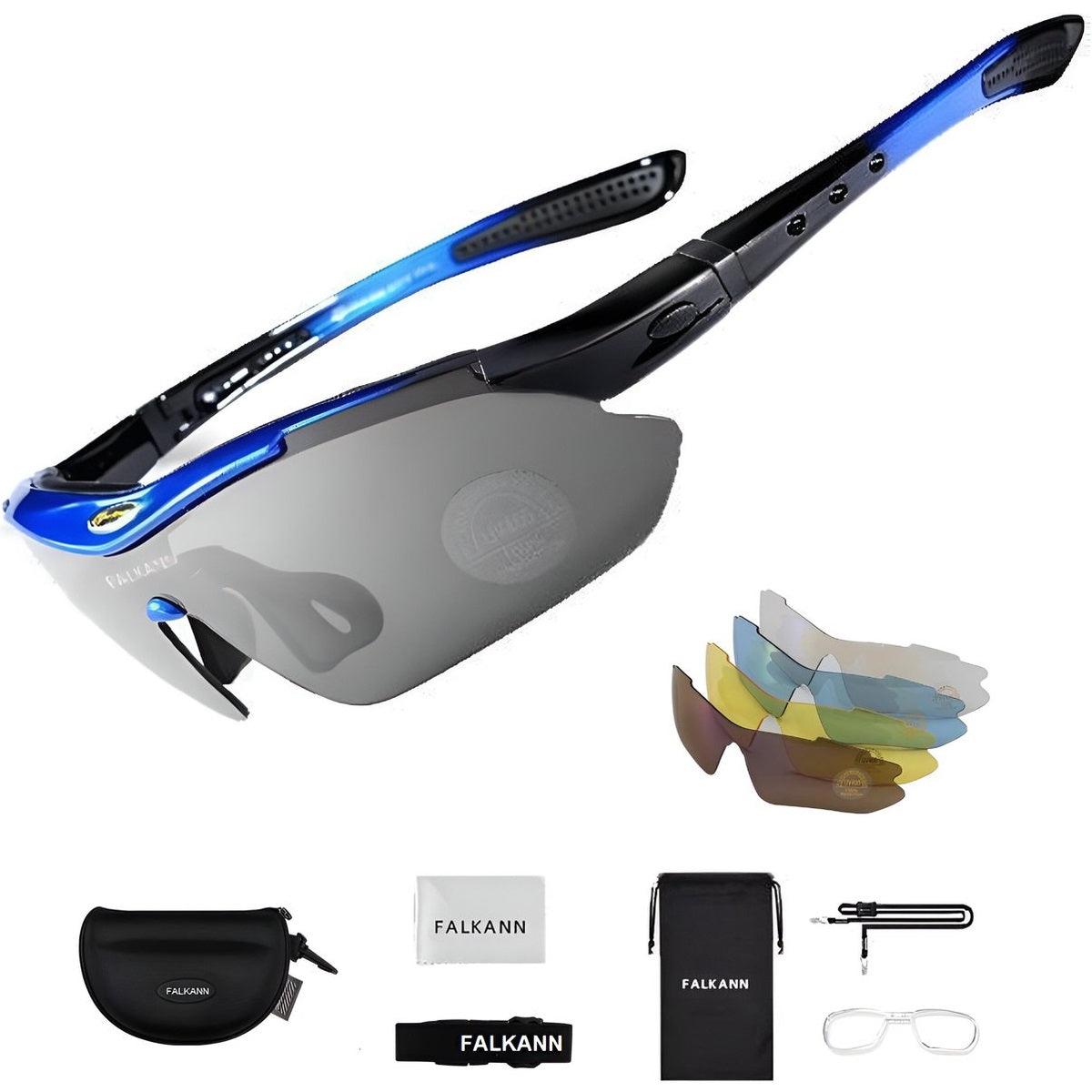 fahrradbrille blau FALKANN Basics Fahrradbrille Set Blau