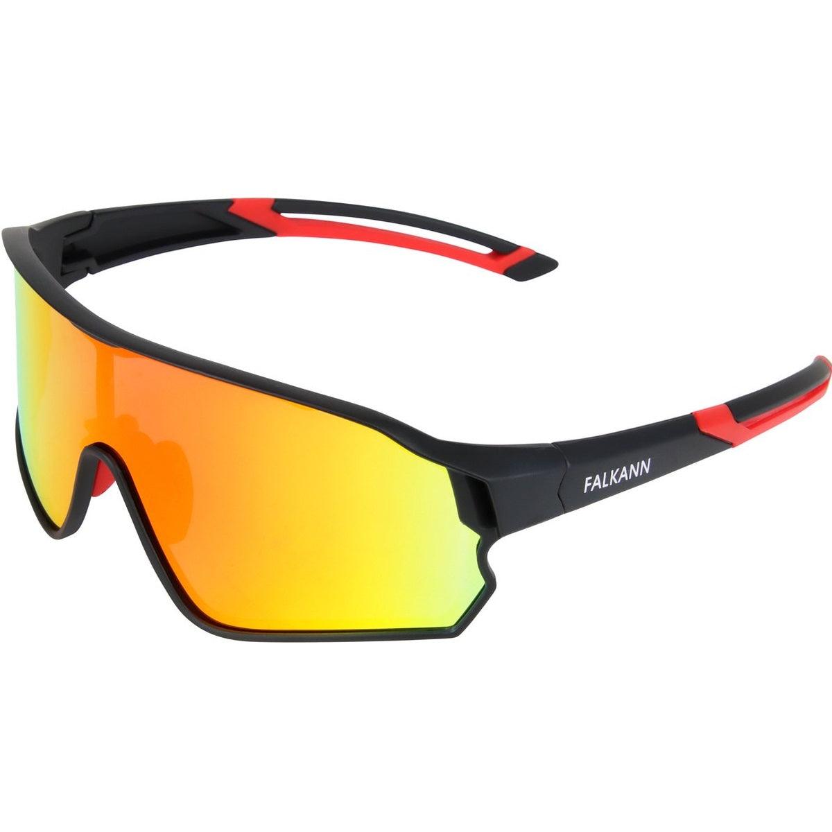 Falkann Mount Fietsbril - Sportbril met Gepolariseerde Lens - Zwart/Rood - FALKANN